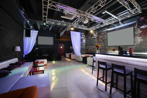 Beautiful european night club interior — Stock Photo, Image