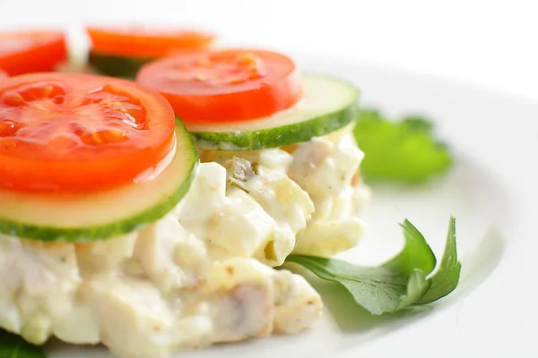 Cold and tasty european salad — Stock Photo, Image