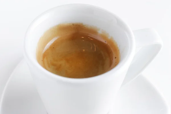 Coffee in a cup on white background — Stock Photo, Image