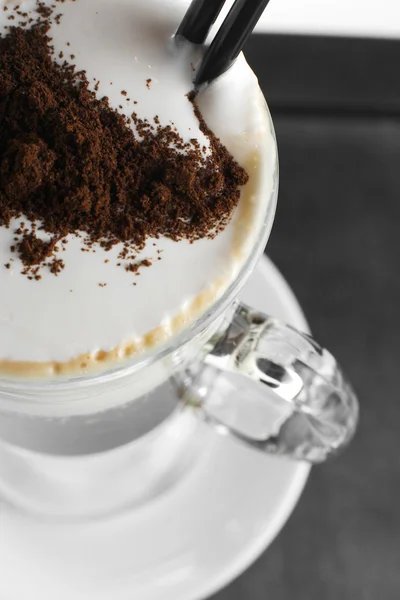Kávé egy csésze fehér háttér — Stock Fotó