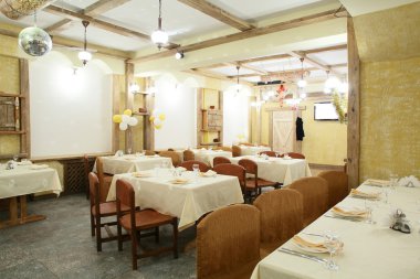parlak renklerde Avrupa Restoran