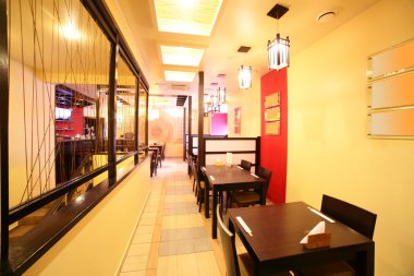 parlak renklerde Avrupa Restoran