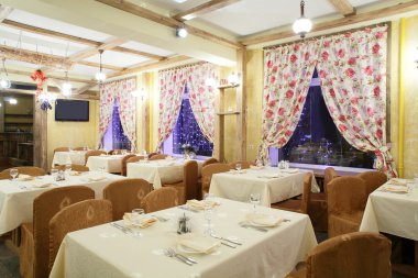 parlak renklerde Avrupa Restoran