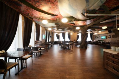 parlak renklerde Avrupa Restoran