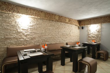 parlak renklerde Avrupa Restoran