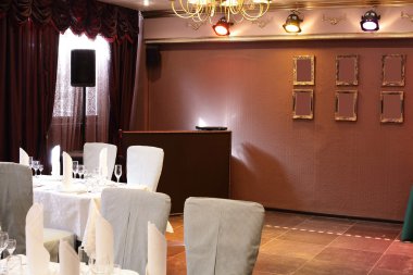 parlak renklerde Avrupa Restoran