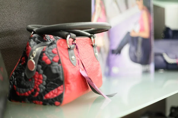 Interior of shoe bag in modern european mall — Stock Photo, Image