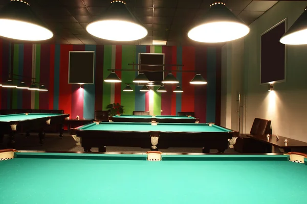 Interior of beautiful and modern billiard — Stock Photo, Image