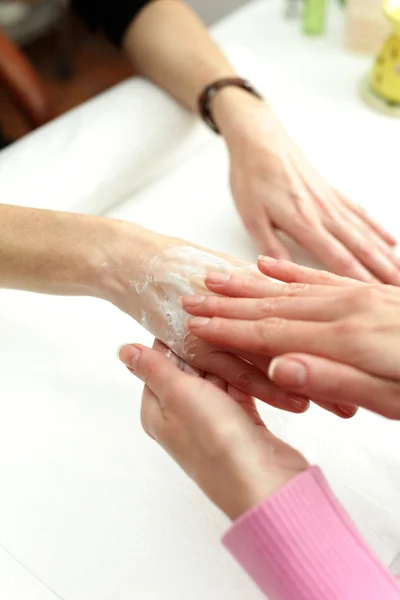 Nail care on white background — Stock Photo, Image