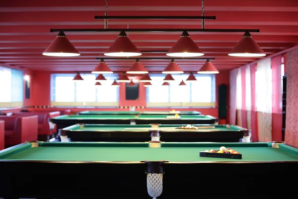 Interior of beautiful and modern billiard — Stock Photo, Image