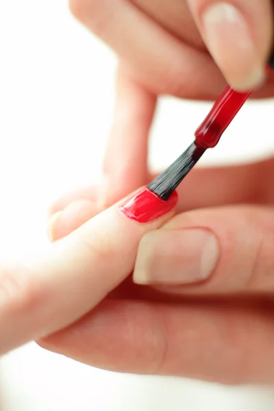 Nail care on white background — Stock Photo, Image