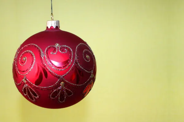 Decoración Navidad Gran Bola Roja —  Fotos de Stock