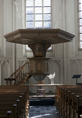 Pulpit in a dutch church clipart