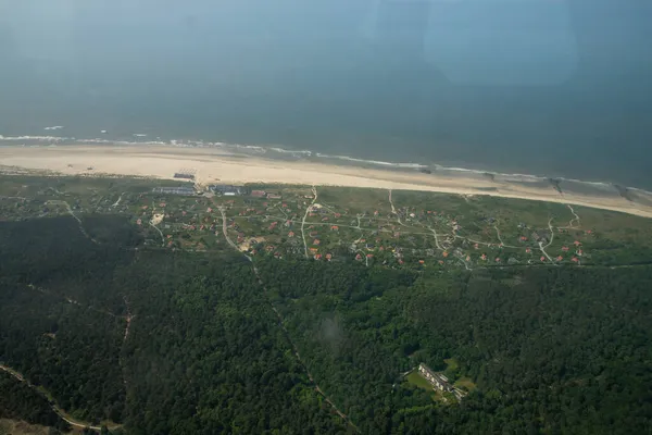Hollanda Nın Kuzeyindeki Vlieland Adası Üzerindeki Airial Manzara — Stok fotoğraf