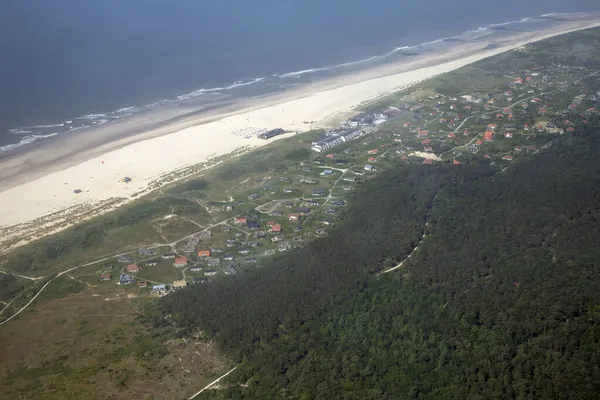 Légitekintés Vlieland Szigetére Észak Hollandiában — Stock Fotó