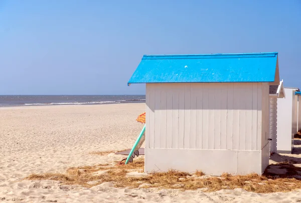 Casas Praia Praia Ilha Wadden Texel — Fotografia de Stock