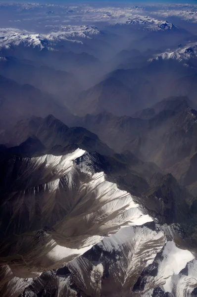 Αεροφωτογραφία του karakoram βουνό του sinkiang, η Κίνα — Φωτογραφία Αρχείου