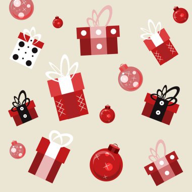 Kusursuz desenli hediyeler ve Noel baloları.