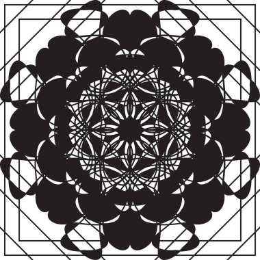 Seamless geometric pattern in black and white color. The idea of a print on fabric, wrapping paper, wallpaper. Abstract pattern. Vector.