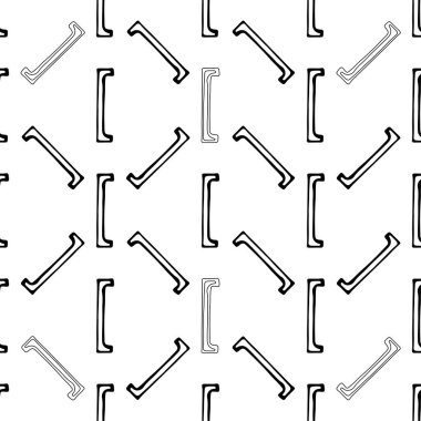 Soyut el çizimi vektör pürüzsüz desen, doku. Grunge tarzında siyah beyaz duvar kâğıdı. Arkaplan.