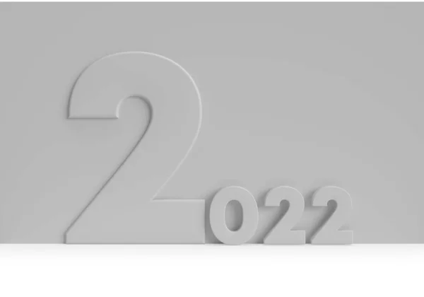 Новый 2022 Год Стене Идея Серой Обложки Презентации Сообщения Вашего — стоковое фото