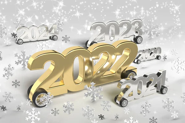 Silver Gold Number 2022 Wheels Winner Race 2021 2023 Funny — 图库照片