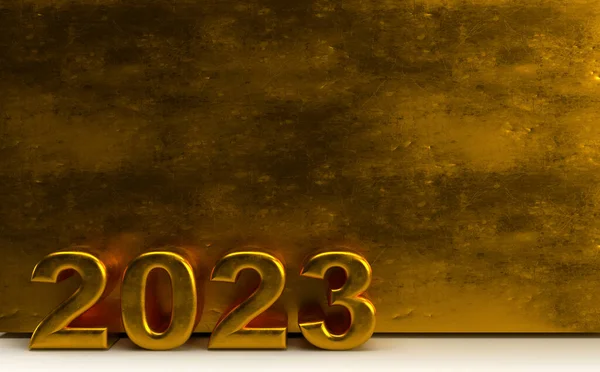 Ideas Corroded Gold New Year Card 2023 Background Your Business — Stok Foto