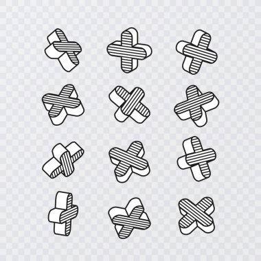 Renkli dizi tarzında pop sanat, vektör eps 10 3d grafik öğeleri