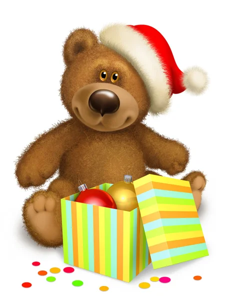 Christmas Teddy bear Royalty Free Stock Images