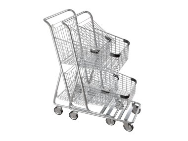 alışveriş sepetlerini iç içe