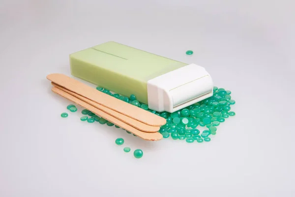 Depilation Wax Cartridge Hot Sugar Isolated White Background — Stock Photo, Image