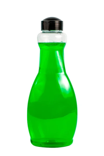 Kolor Żel Mycia Płynie Plastikowej Butelce Izolowane Białym Tle — Zdjęcie stockowe