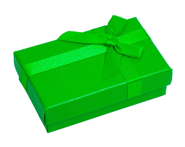 Kolor Pudełko Boże Narodzenie Izolowane Białym Tle — Zdjęcie stockowe