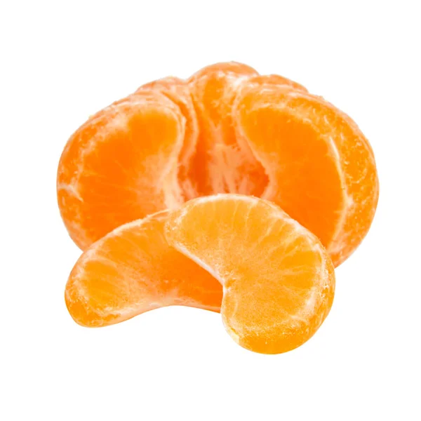Zitrusfrüchte Mandarine Isoliert Auf Weißem Hintergrund — Stockfoto