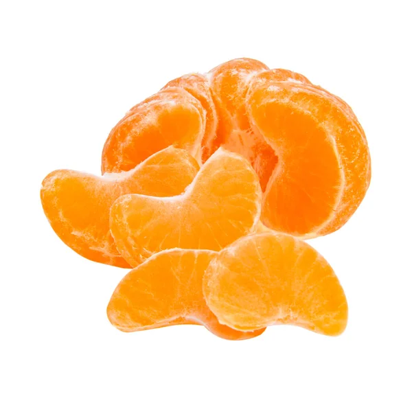 Zitrusfrüchte Mandarine Isoliert Auf Weißem Hintergrund — Stockfoto