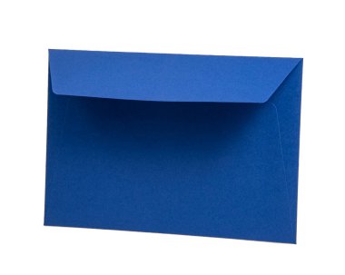 Beyaz arkaplanda izole edilmiş postalar için el işi kağıt zarfı