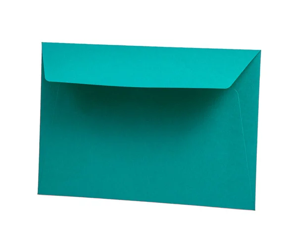 Craft Paper Envelope Mail Isolated White Background — ストック写真