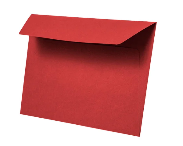 Craft Paper Envelope Mail Isolated White Background — Fotografia de Stock