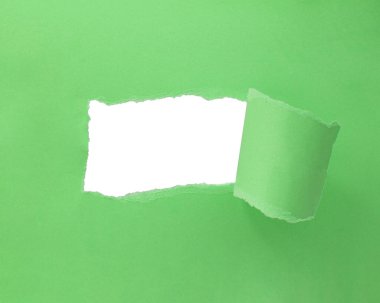 Boşluk kopyalanmış kağıt yeşili arkaplan