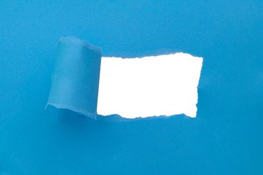 Boşluk kopyalanmış kağıt mavisi arkaplan