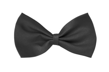 Beyaz arkaplanda tekstil papyon aksesuarı var.