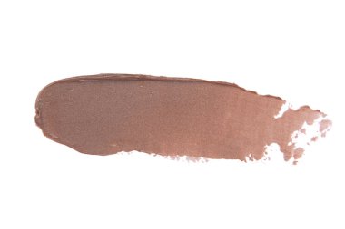 Beyaz arkaplanda izole edilmiş parlak ruj izi örneği