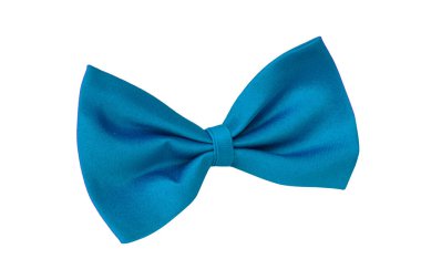 Beyaz arkaplanda izole edilmiş renkli papyon kumaşı