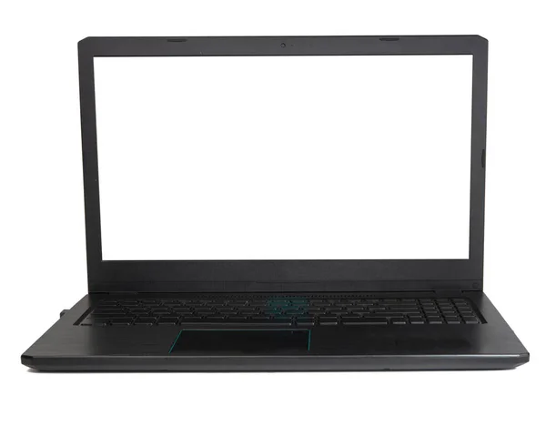Black Laptop Isolated White Background — ストック写真