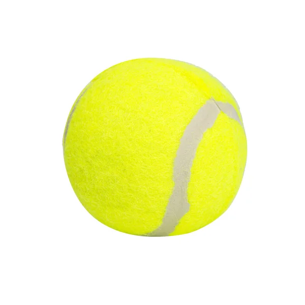 Green Ball Tennis Isolated White Background — Stockfoto