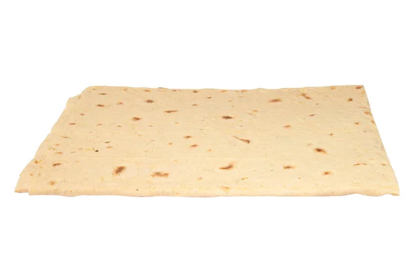 Lavash Pita Traditional Bread Isolated White Background — 스톡 사진
