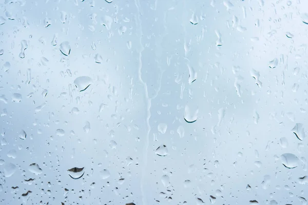 Мокрий Дощ Падає Вікно Скляний Сезон Настрій Натуральний — стокове фото