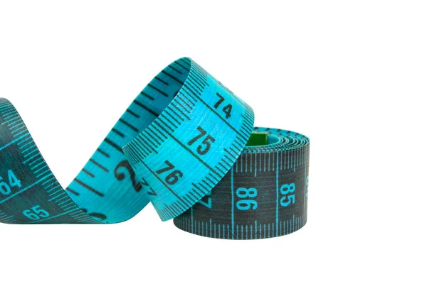 Tape Measure Sew Diet Colorful Isolated White Background — Foto de Stock