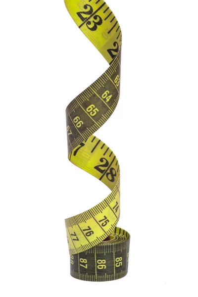 Tape Measure Sew Diet Colorful Isolated White Background — Photo