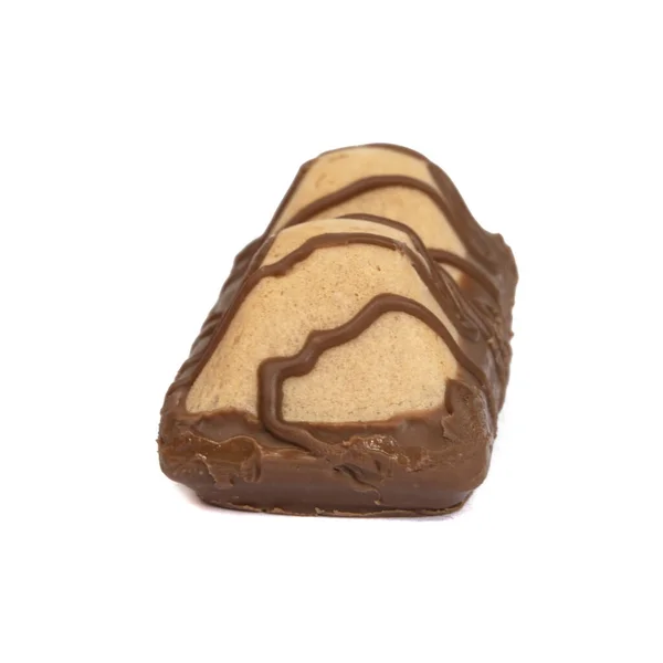 Bonbon Doces Doces Chocolate Waffle Isolado Fundo Branco — Fotografia de Stock